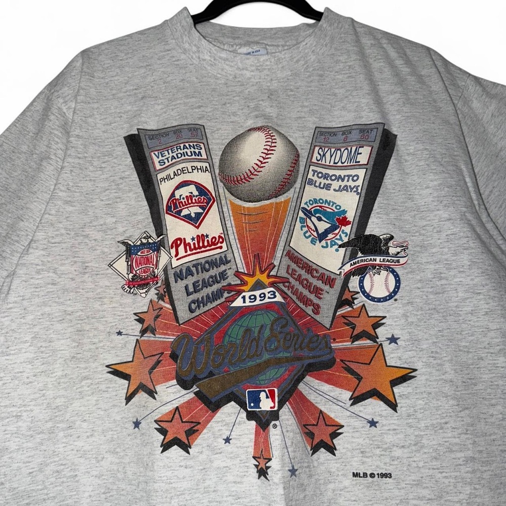 Vintage 90s Philadelphia Phillies vs Toronto Blue Jays MLB World Series shirt